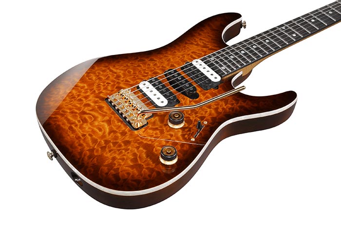 Ibanez Az47p1qm Deb Premium Hsh Dimarzio Trem Eb - Dragon Eye Burst - Str shape electric guitar - Variation 2