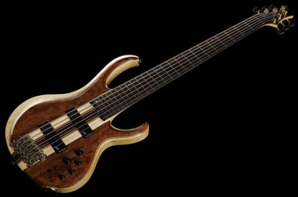 Ibanez Btb1836 Ndl Standard 6c Active Aguilar Pp - Natural Shadow Low Gloss - Solid body electric bass - Variation 1