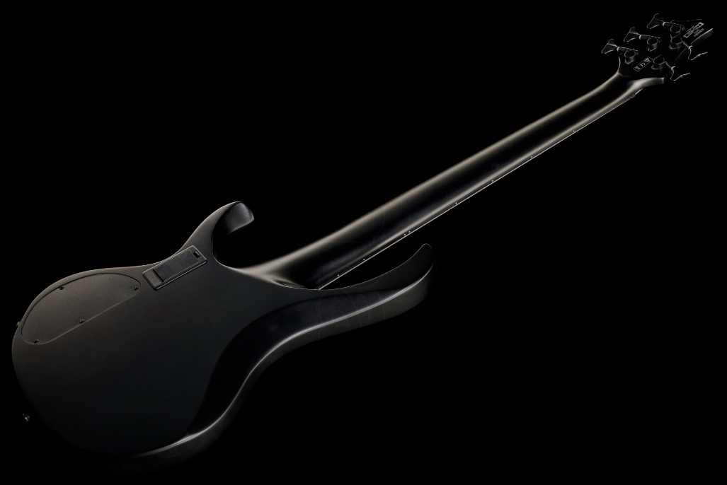 Ibanez Btb625ex Bkf Iron Label 5c Active Bartolini Ebo - Black Flat - Solid body electric bass - Variation 1