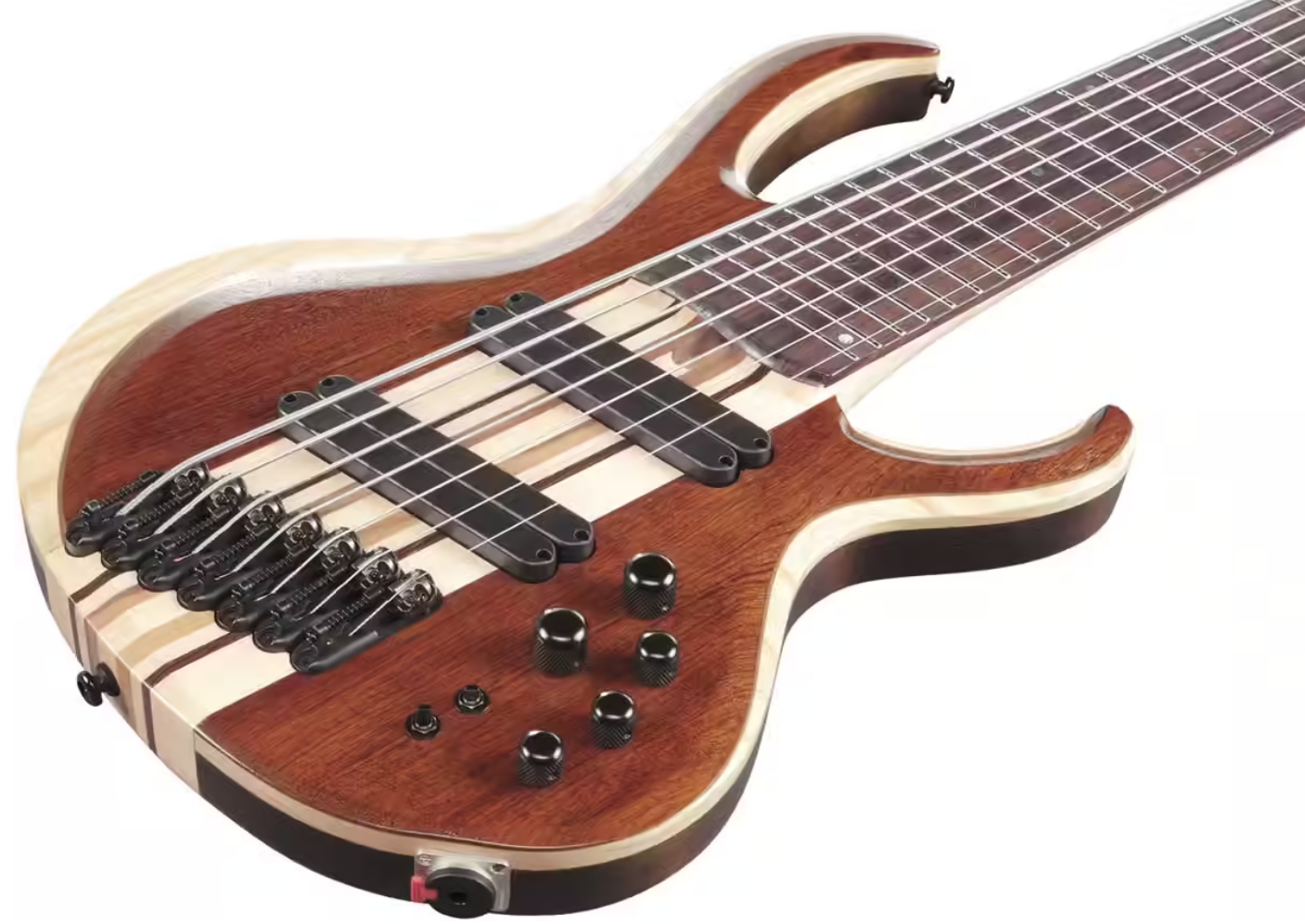 Ibanez Btb7ms Nml Workshop 7c Multiscale Active Rw - Natural Mocha Low Gloss - Solid body electric bass - Variation 2