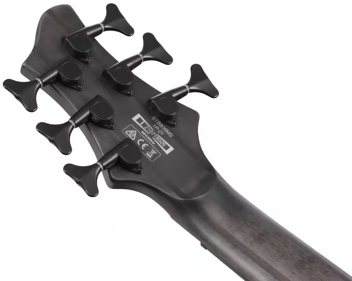 Ibanez Btb806ms Tgf Workshop 6c Multiscale Active Pp - Transparent Gray Flat - Solid body electric bass - Variation 4