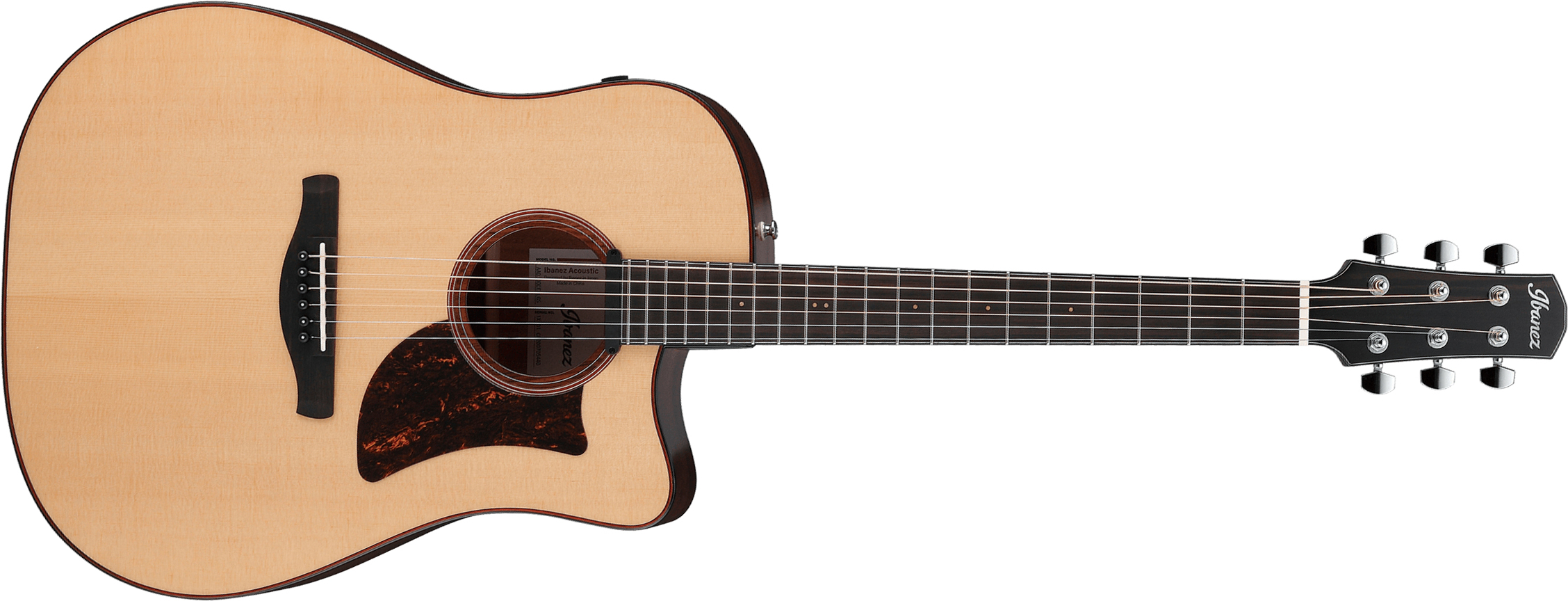 Ibanez Aad300ce Lgs Advanced Dreadnought Cw Epicea Okoume Eb - Natural Low Gloss - Electro acoustic guitar - Main picture