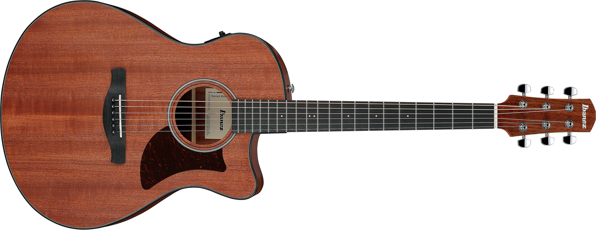 Ibanez Aam54ce Opn Auditorium Cw Tout Sapele Pur - Open Pore Natural - Folk guitar - Main picture