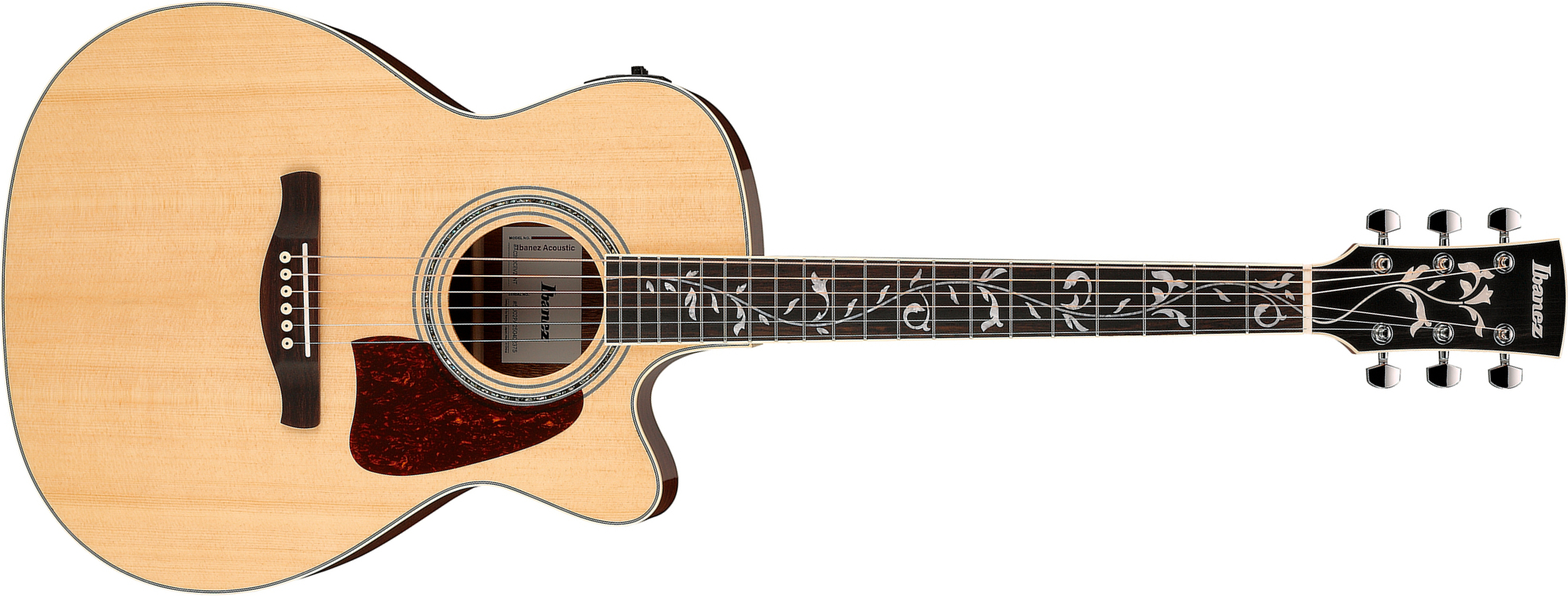 Ibanez Ac390ce Nt Artwood Concert Cw Epicea Acajou Rw - Natural - Folk guitar - Main picture