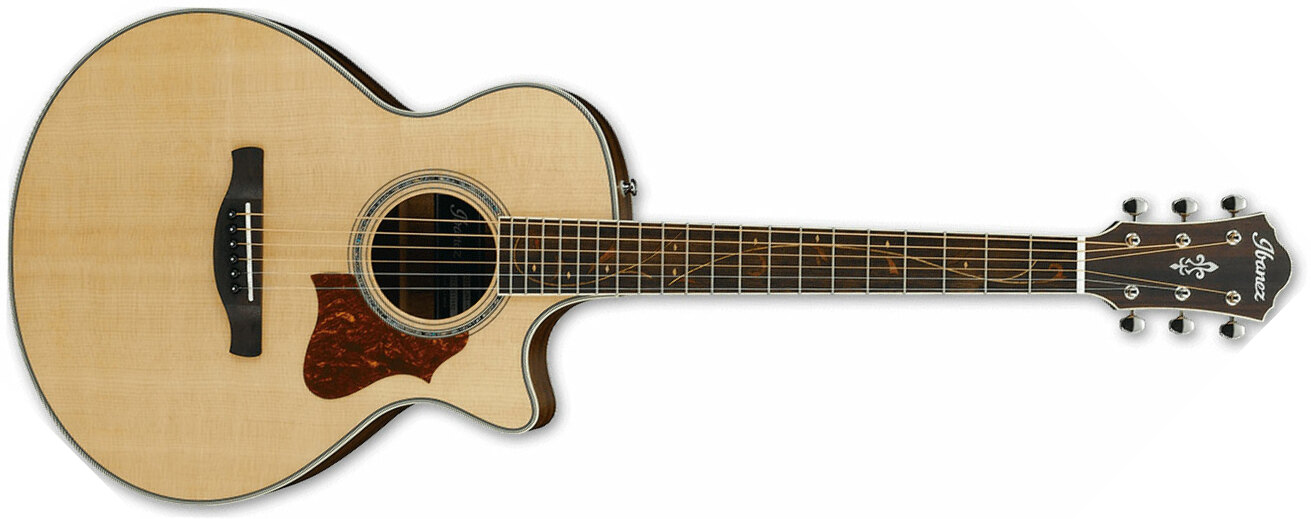 Ibanez Ae205jr Opn Grand Concert Junior Epicea Acajou Ova - Open Pore Natural - Acoustic guitar for kids - Main picture