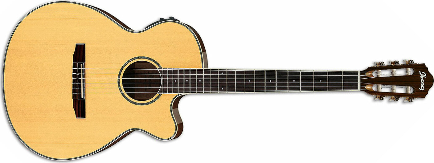 Ibanez Aeg10nii Nt Concert Cw Epicea Acajou - Natural High Gloss - Classical guitar 4/4 size - Main picture