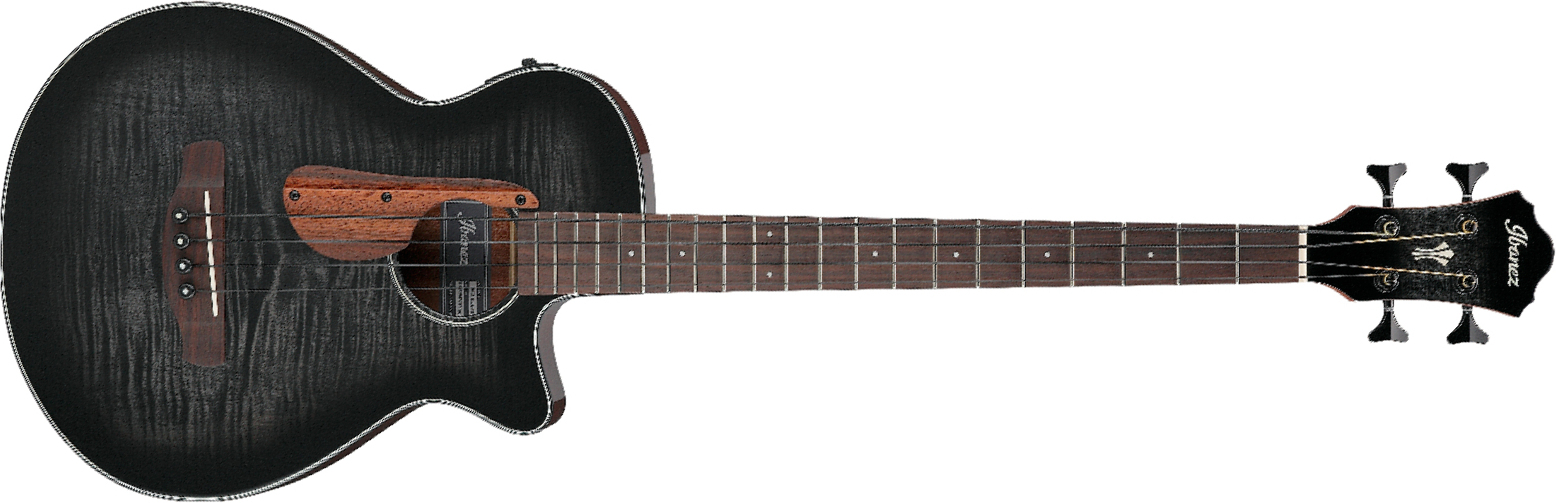 Ibanez Aegb25e Tkh Cw Epicea Sapele Rw - Transparent Black Sunburst - Acoustic bass - Main picture
