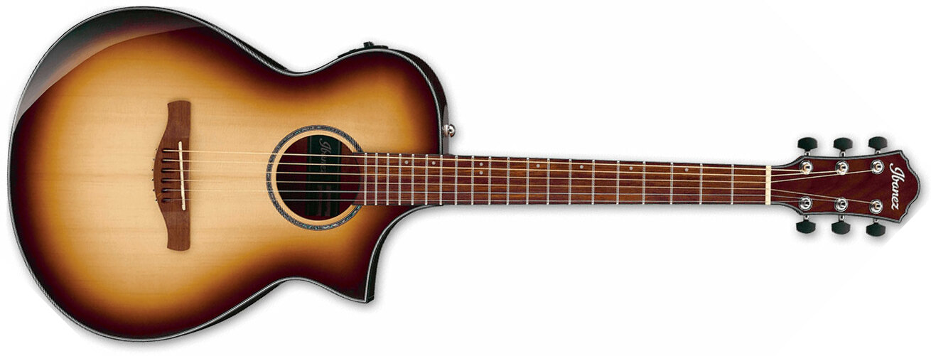 Ibanez Aewc300 Nnb Concert Cw Epicea Erable - Natural Browned Burst - Acoustic guitar & electro - Main picture