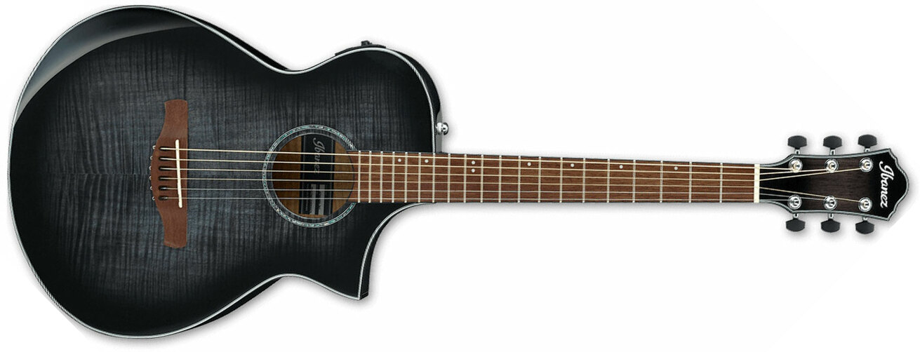 Ibanez Aewc400 Tks Grand Concert Cw Tout Erable Lau - Trans Black Sunburst - Electro acoustic guitar - Main picture