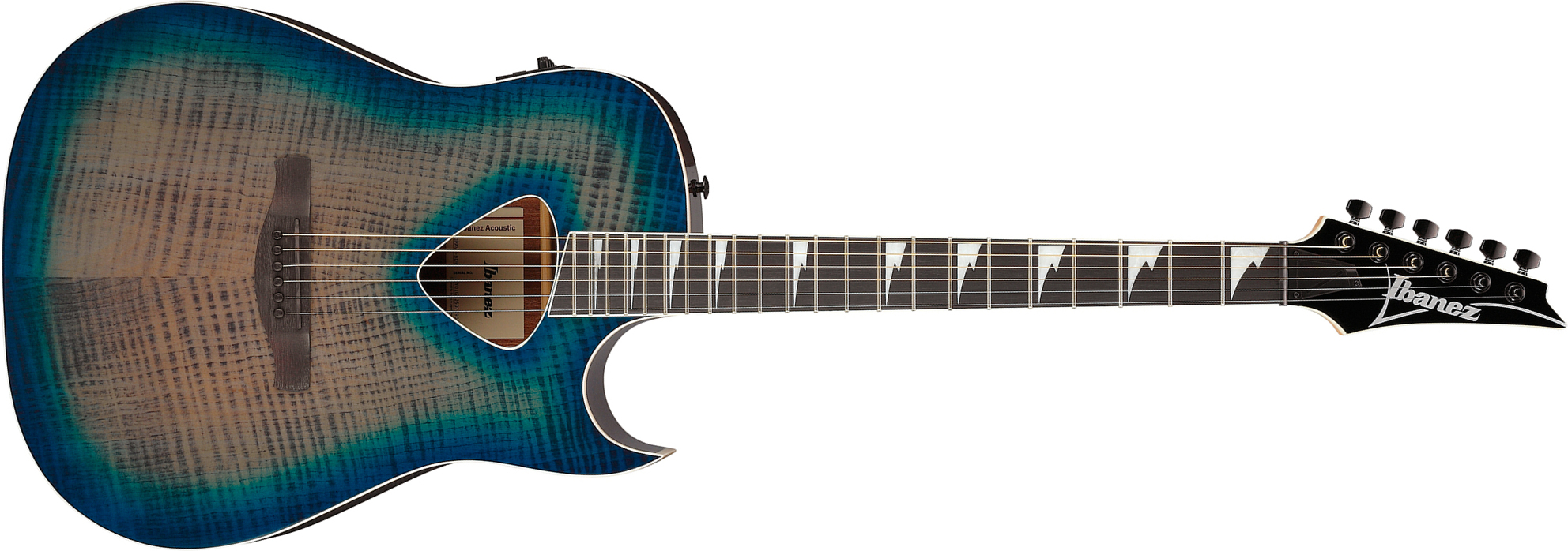 Ibanez Alt50fa Bdb Altsar Dreadnought Cw Tilleul Sapele Pur - Blue Doom Burst High Gloss - Folk guitar - Main picture
