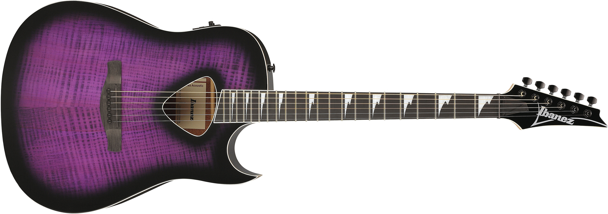 Ibanez Alt50fa Tvt Altsar Dreadnought Cw Tilleul Sapele Pur - Transparent Violet Sunburst - Folk guitar - Main picture