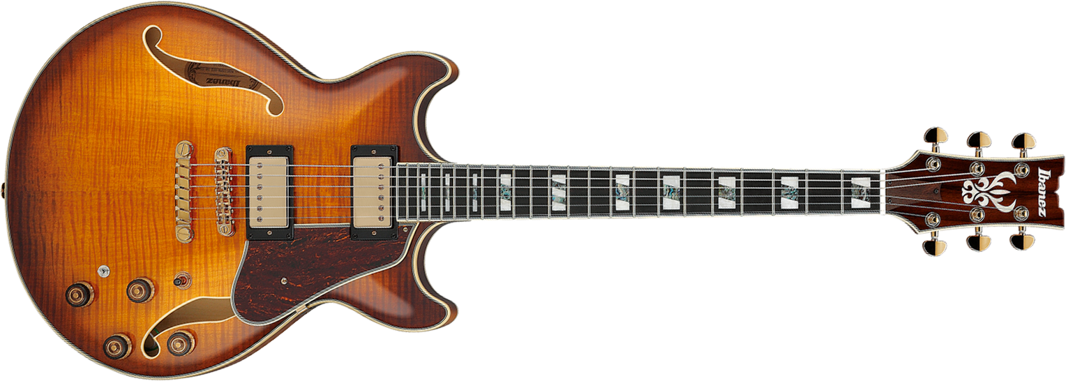 Ibanez Am153fm Att Artstar 2h Ht Eb - Antique Tobacco Burst - Semi-hollow electric guitar - Main picture