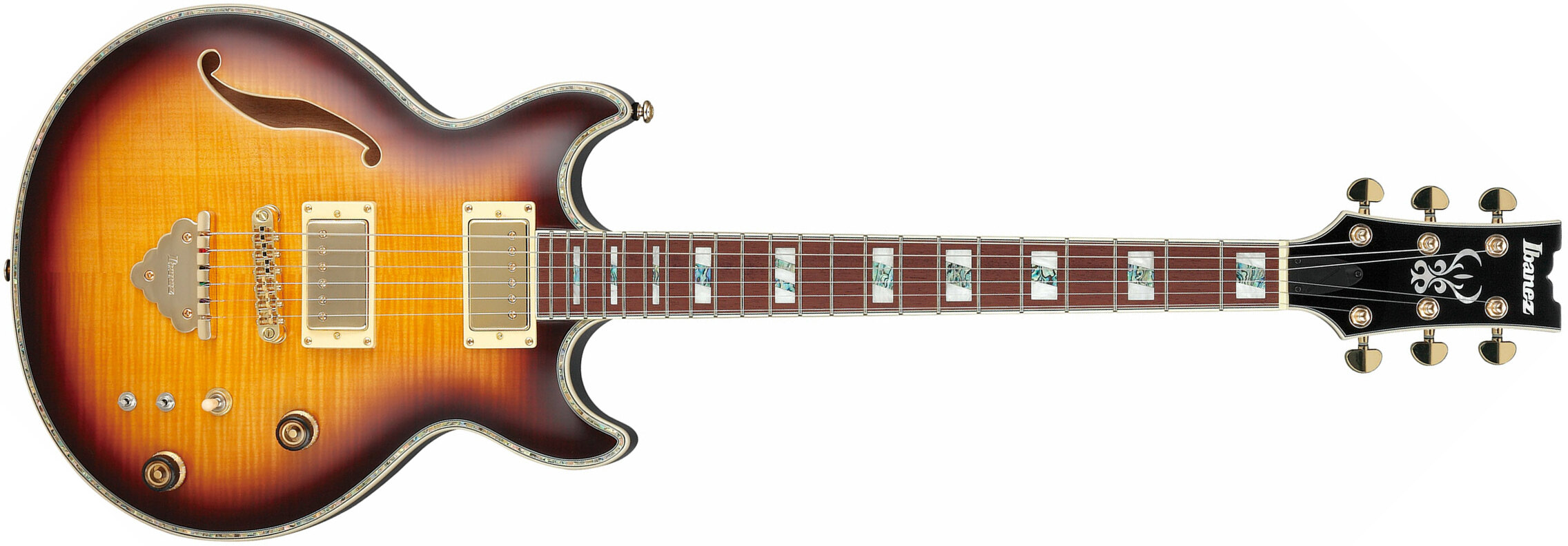 Ibanez Ar520hfm Vls Standard Hh Ht Jat - Violin Sunburst - Hollow-body electric guitar - Main picture
