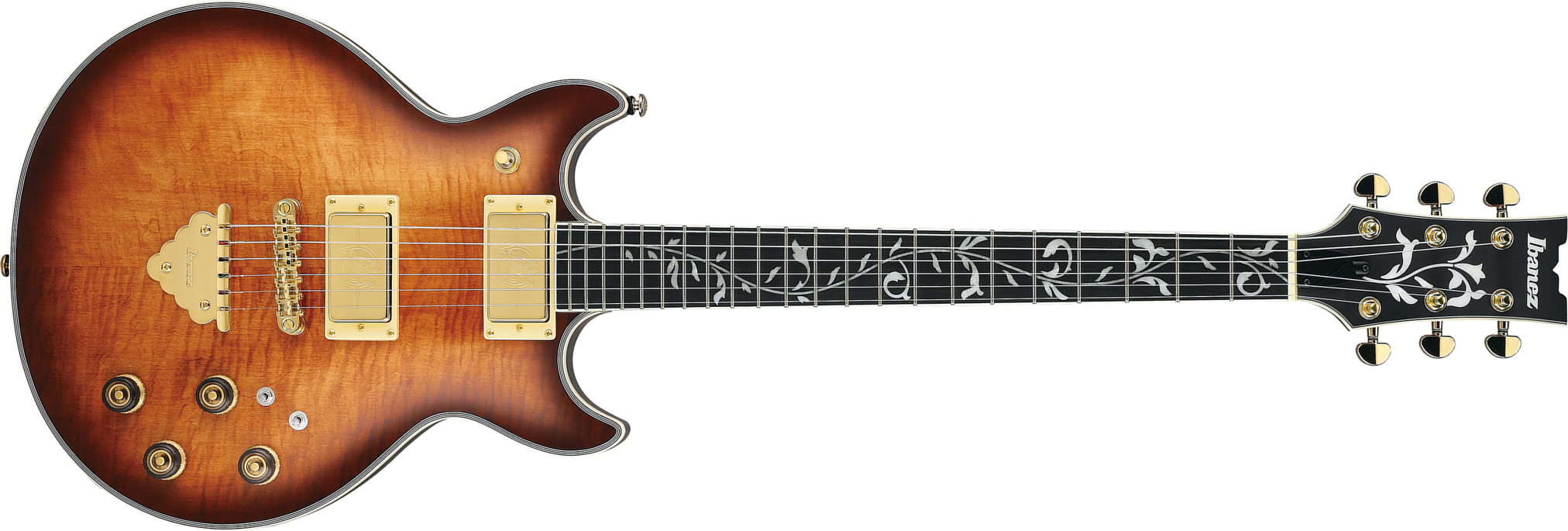 Ibanez Ar625fmsp Cml Standard Artist 2h Ht Eb - Caramel Burst Low Gloss - Double cut electric guitar - Main picture