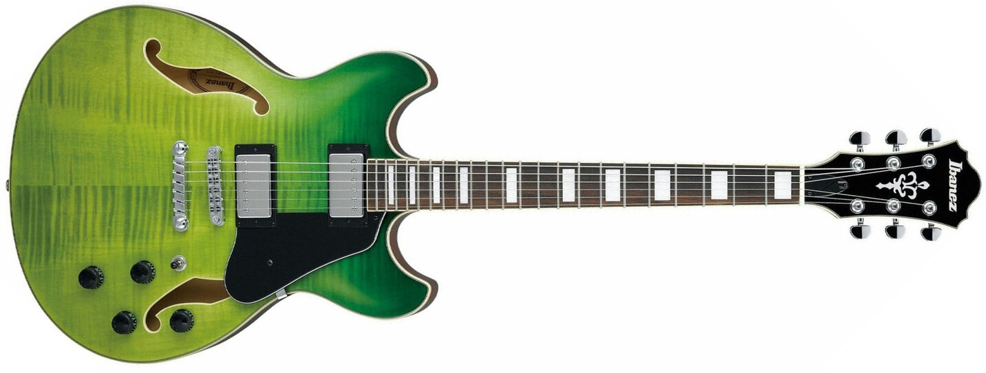 Ibanez As73fm Gvg Artcore Hh Ht Lau - Green Valley Gradation - Semi-hollow electric guitar - Main picture