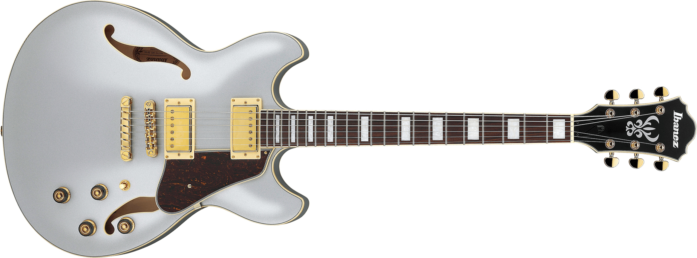 Ibanez As73g Msf Artcore 2h Ht Rw - Moonstone Silver Flat - Semi-hollow electric guitar - Main picture