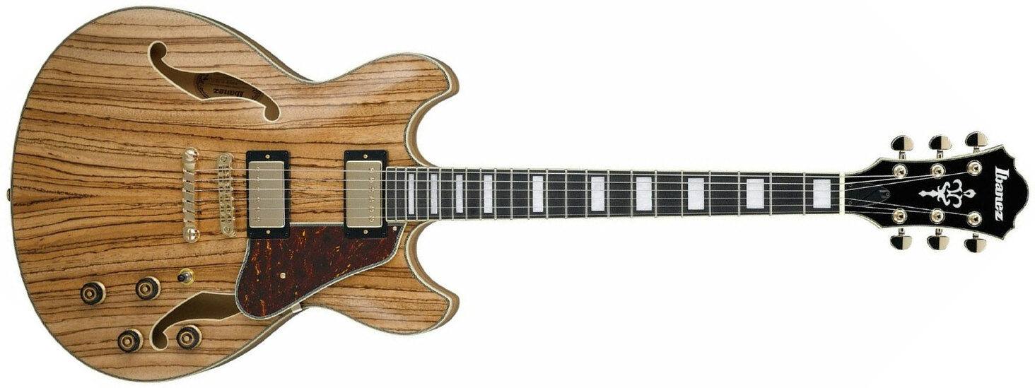 Ibanez As93zw Nt Artcore Expressionist Hh Ht Eb - Natural - Semi-hollow electric guitar - Main picture