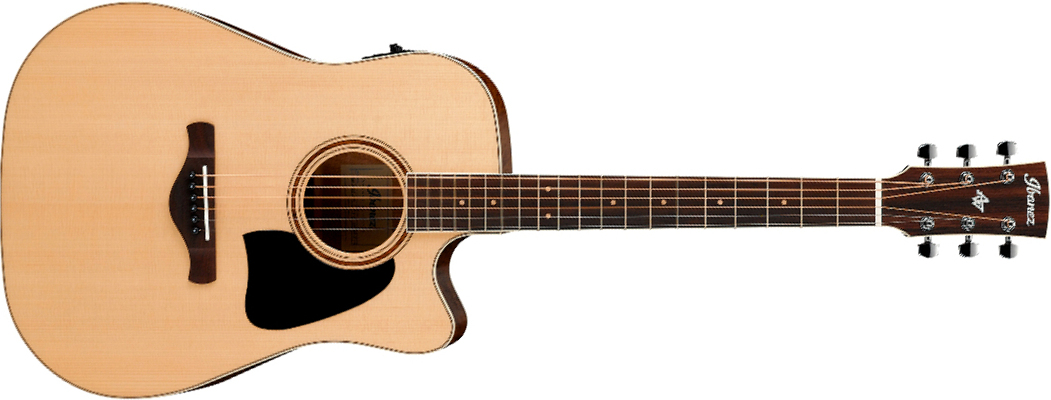 Ibanez Aw417ce Ops Artwood Dreadnought Cw Epicea Okoume Pf - Open Pore Semi-gloss - Folk guitar - Main picture