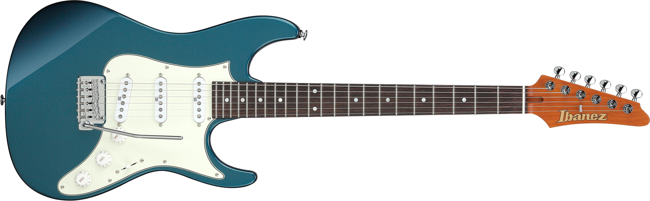 Ibanez Az2203n Atq Prestige Jap 3s Seymour Duncan Trem Rw - Antique Turquoise - Str shape electric guitar - Main picture