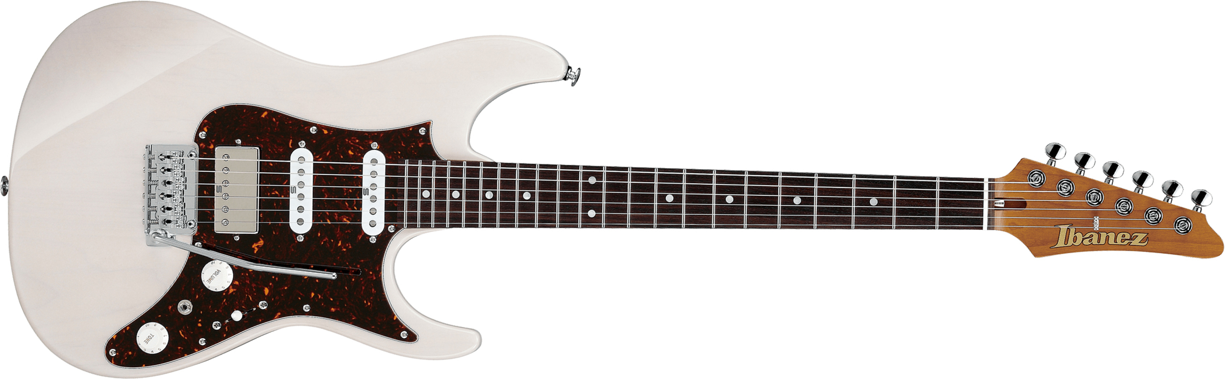 Ibanez Az2204n Awd Prestige Jap Hss Seymour Duncan Trem Rw - Antique White Blonde - Str shape electric guitar - Main picture
