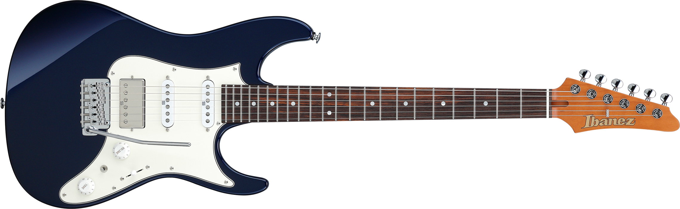 Ibanez Az2204nw Dtb Prestige Jap Hss Seymour Duncan Trem Rw - Dark Tide Blue - Str shape electric guitar - Main picture