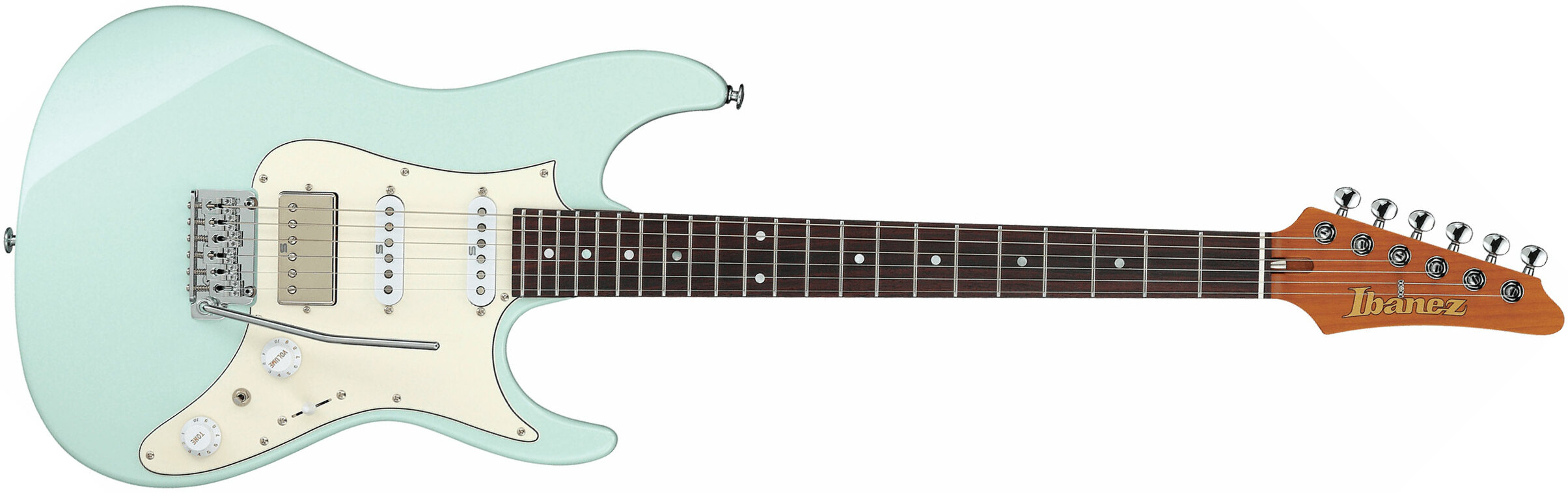 Ibanez Az2204nw Mgr Prestige Jap Hss Seymour Duncan Trem Rw - Mint Green - Str shape electric guitar - Main picture