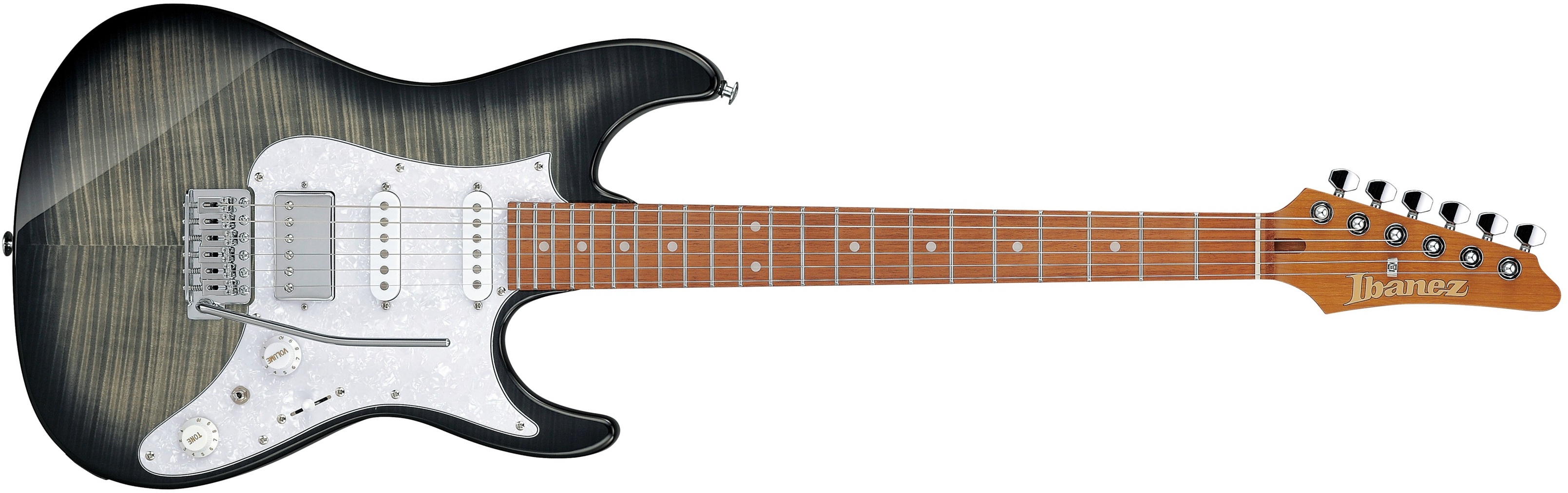 Ibanez Az22s1ftxb Trem Hss Mn - Transparent Black Sunburst - Str shape electric guitar - Main picture