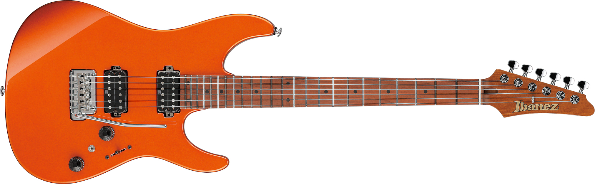 Ibanez Az2402 Rom Prestige Jap 2h Seymour Duncan Trem Mn - Roadster Orange Metallic - Str shape electric guitar - Main picture