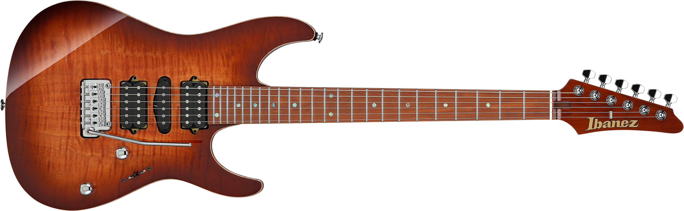 Ibanez Az2407f Bsr Prestige Jap Hsh Dimarzio Trem Mn - Brownish Sphalerite - Str shape electric guitar - Main picture