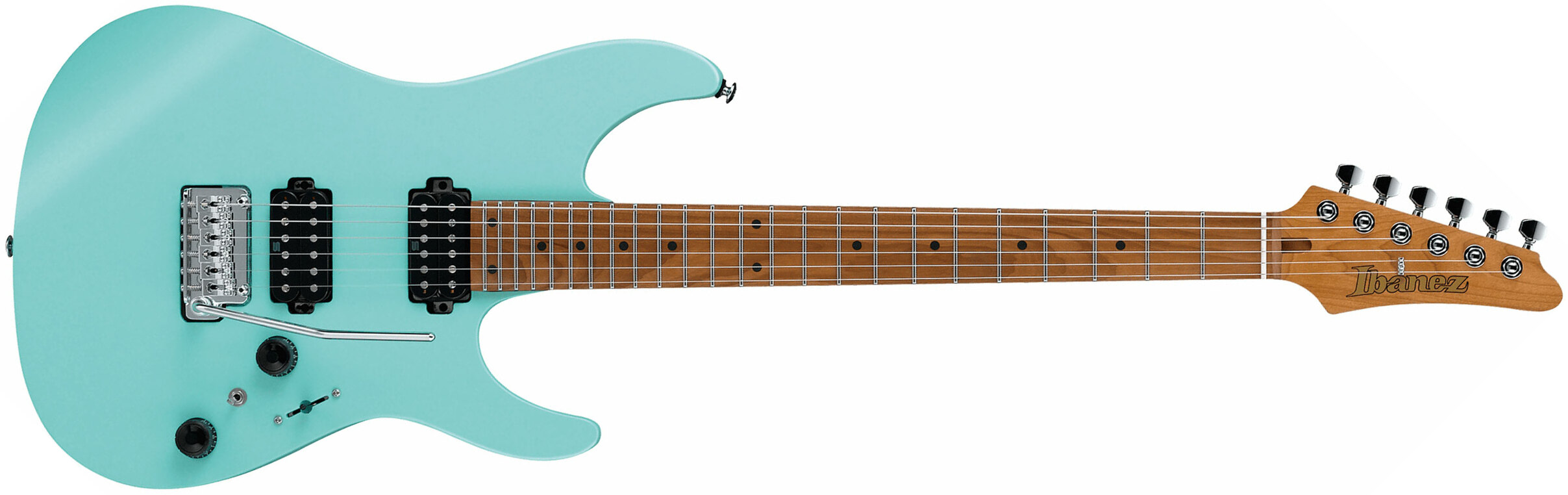 Ibanez Az242 Sfm Premium Hh Trem Mn +housse - Sea Foam Green Matte - Str shape electric guitar - Main picture