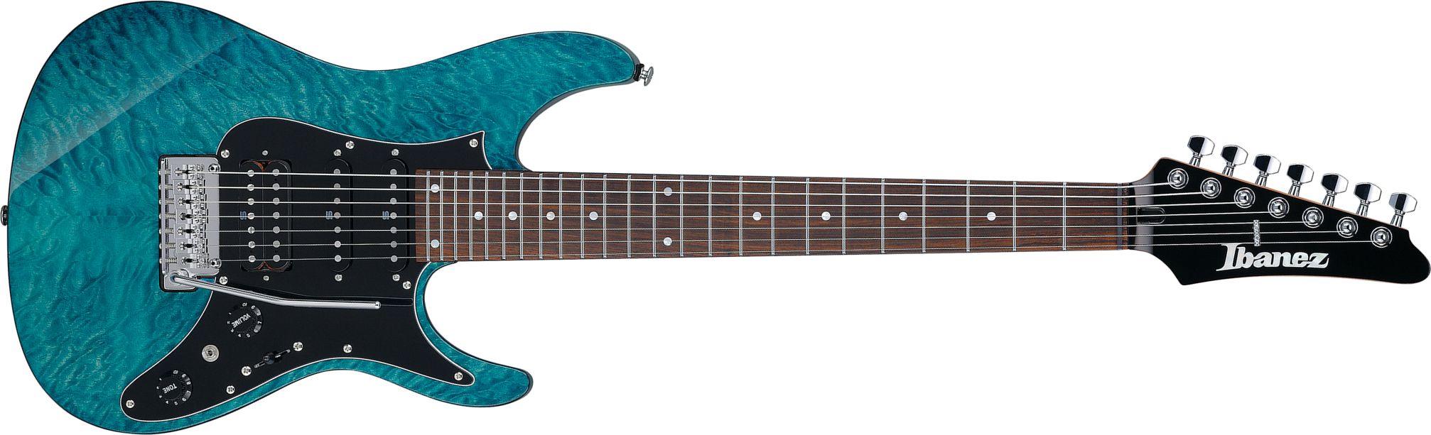 Ibanez Az447p1qm Cob Premium Hss Seymour Duncan Trem Rw - Cosmic Blue - Str shape electric guitar - Main picture