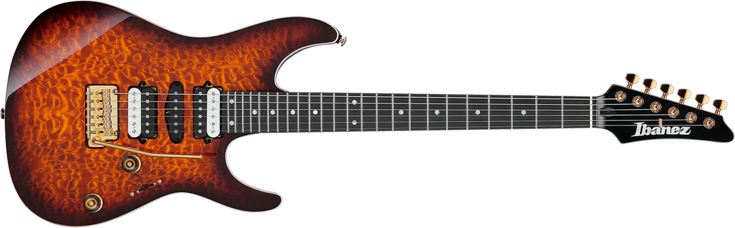 Ibanez Az47p1qm Deb Premium Hsh Dimarzio Trem Eb - Dragon Eye Burst - Str shape electric guitar - Main picture
