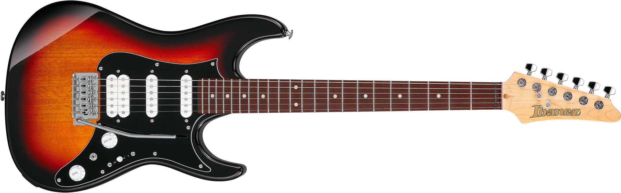 Ibanez Azes40b Tsn Standard Hss Trem Jat - Three Tone Sunburst - Str shape electric guitar - Main picture