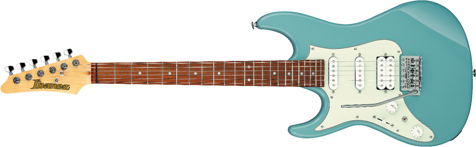 Ibanez Azes40l Prb Standard Gaucher Hss Trem Jat - Purist Blue - Str shape electric guitar - Main picture