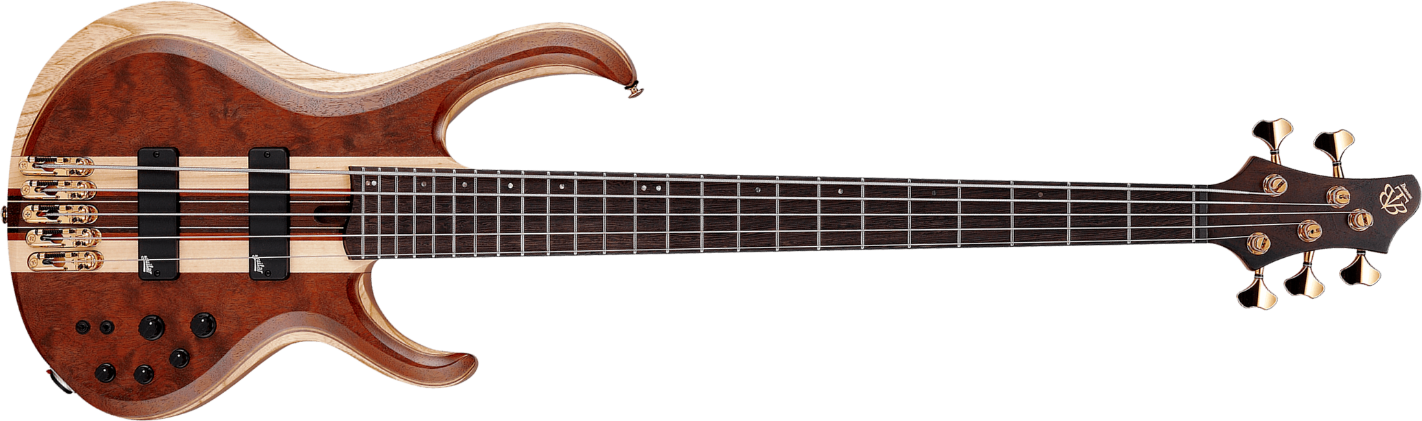 Ibanez Btb1835 Ndl Standard 5c Active Aguilar Pp - Natural Shadow Low Gloss - Solid body electric bass - Main picture