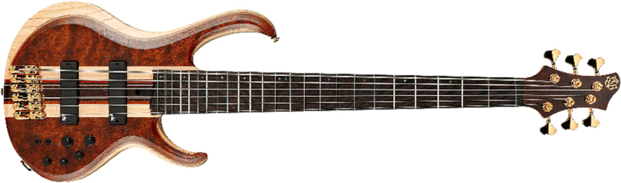 Ibanez Btb1836 Ndl Standard 6c Active Aguilar Pp - Natural Shadow Low Gloss - Solid body electric bass - Main picture