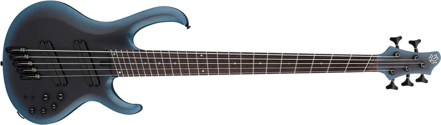 Ibanez Btb605ms Mam Workshop 5c Multiscale Active Pp - Midnight Arctic Ocean Matte - Solid body electric bass - Main picture