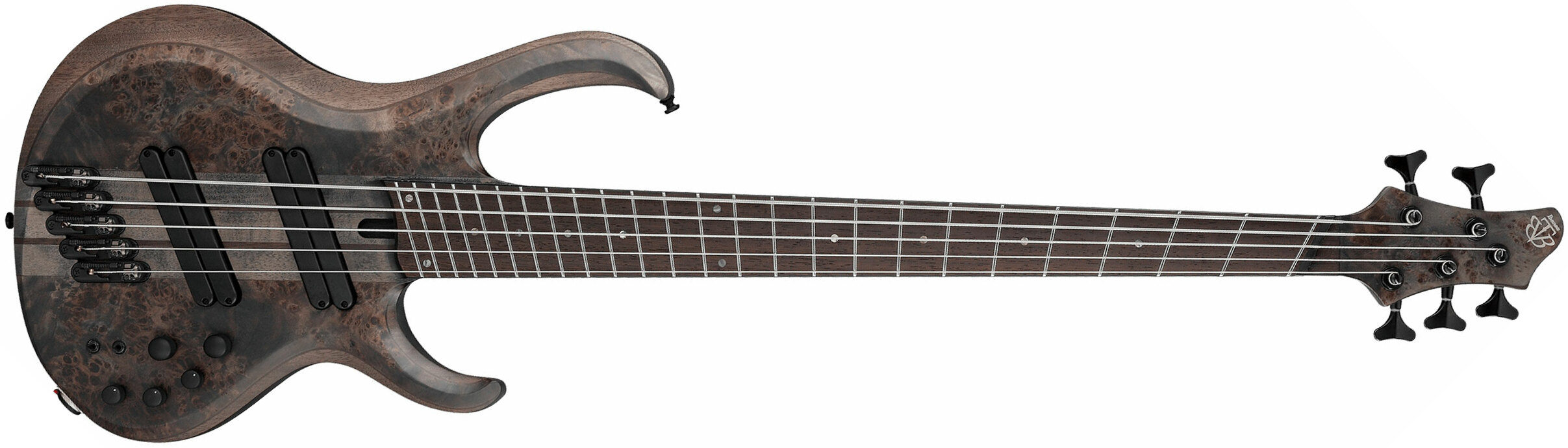 Ibanez Btb805ms Tgf 5c Multiscale Active Pp - Transparent Gray Flat - Solid body electric bass - Main picture