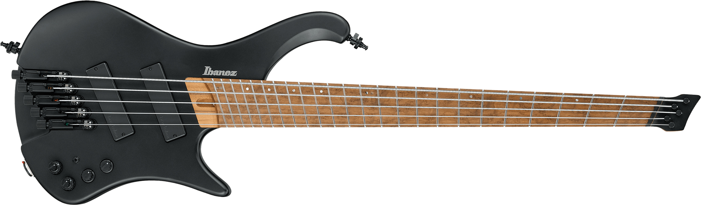 Ibanez Ehb1005ms Bkf Workshop 5c Multiscale Active Bartolini Mn - Black Flat - Solid body electric bass - Main picture