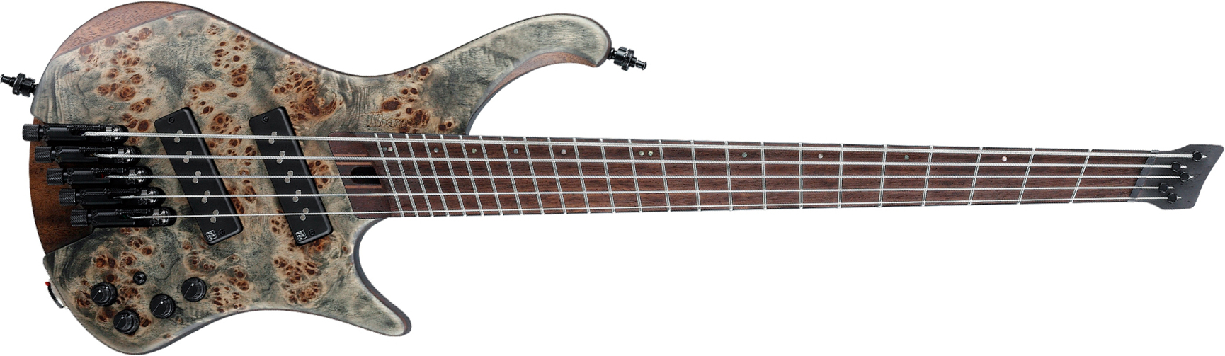 Ibanez Ehb1505ms Bif Workshop Multiscale 5c Active Pp - Black Ice Flat - Solid body electric bass - Main picture