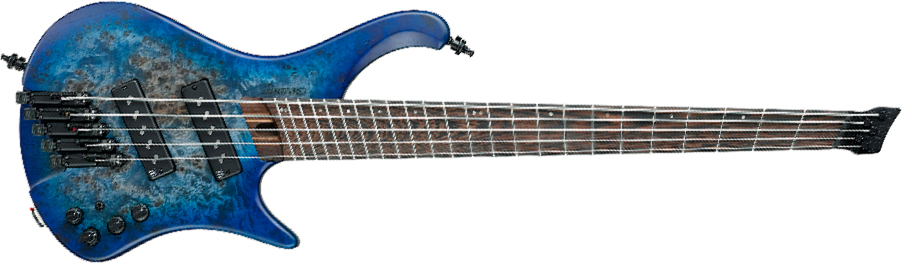 Ibanez Ehb1505ms Plf Workshop Multiscale 5c Active Pp - Pacific Blue Burst Flat - Solid body electric bass - Main picture