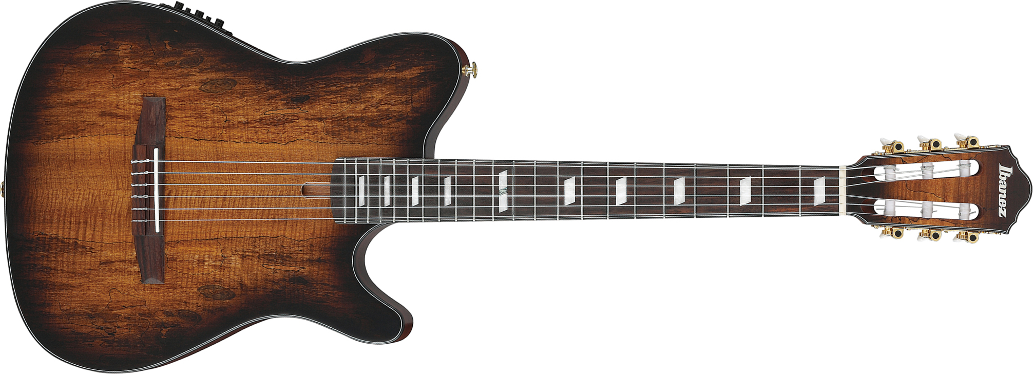 Ibanez Frh20qmn Tcl Fr Hollow Cw Erable Sapele Rw - Tobacco Burst Low Gloss - Classical guitar 4/4 size - Main picture