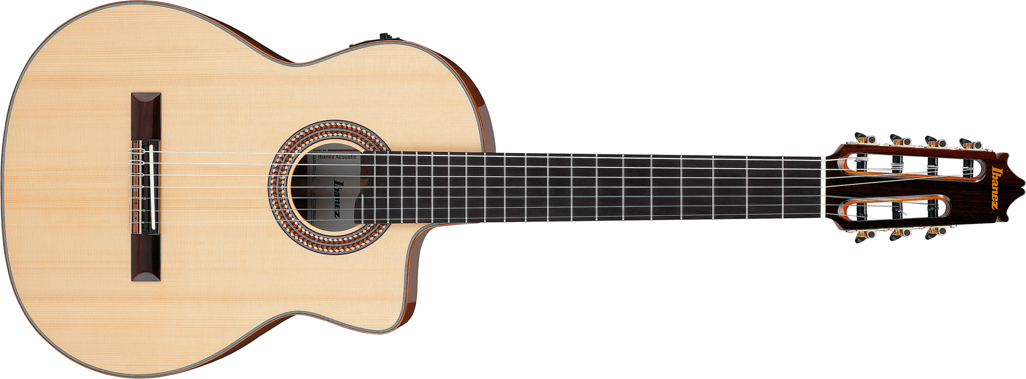 Ibanez Ga3007ce Nt Classical 4/4 7c Epicea Acajou Rw - Natural High Gloss - Classical guitar 4/4 size - Main picture