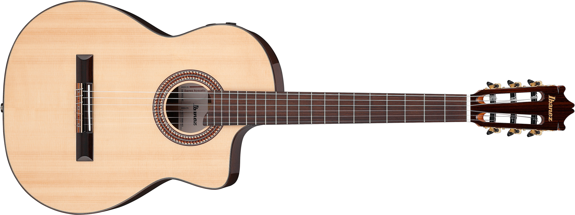 Ibanez Ga380ce Nt Classical 4/4 Epicea Palissandre Rw - Natural High Gloss - Classical guitar 4/4 size - Main picture