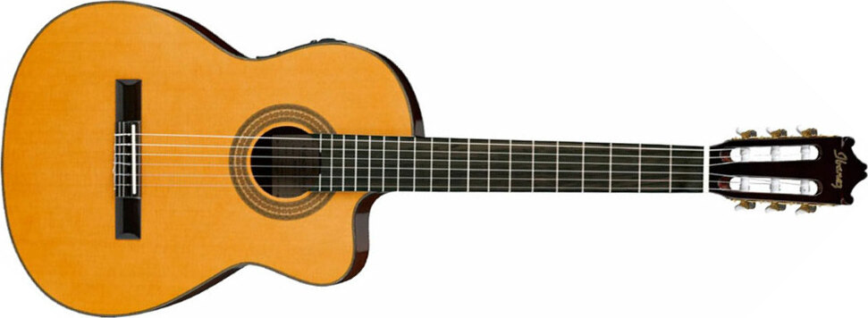 Ibanez Ga6ce Am 4/4 Cw Epicea Acajou - Amber - Classical guitar 4/4 size - Main picture
