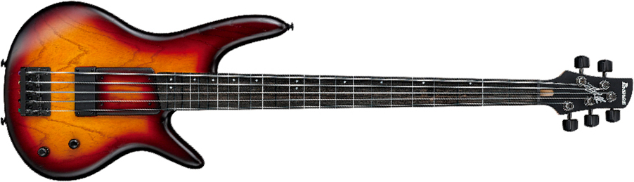 Ibanez Gary Willis Gwb205 Tqf Signature Fretless 5c Active Bartolini Eb - Tequila Sunrise Flat - Solid body electric bass - Main picture