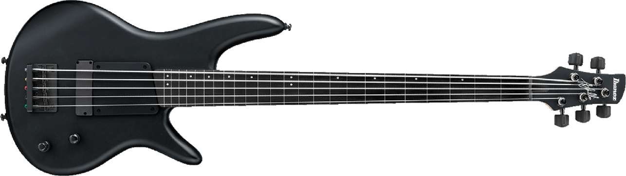 Ibanez Gary Willis Gwb35 Bkf Signature 5-cordes - Black Flat - Solid body electric bass - Main picture