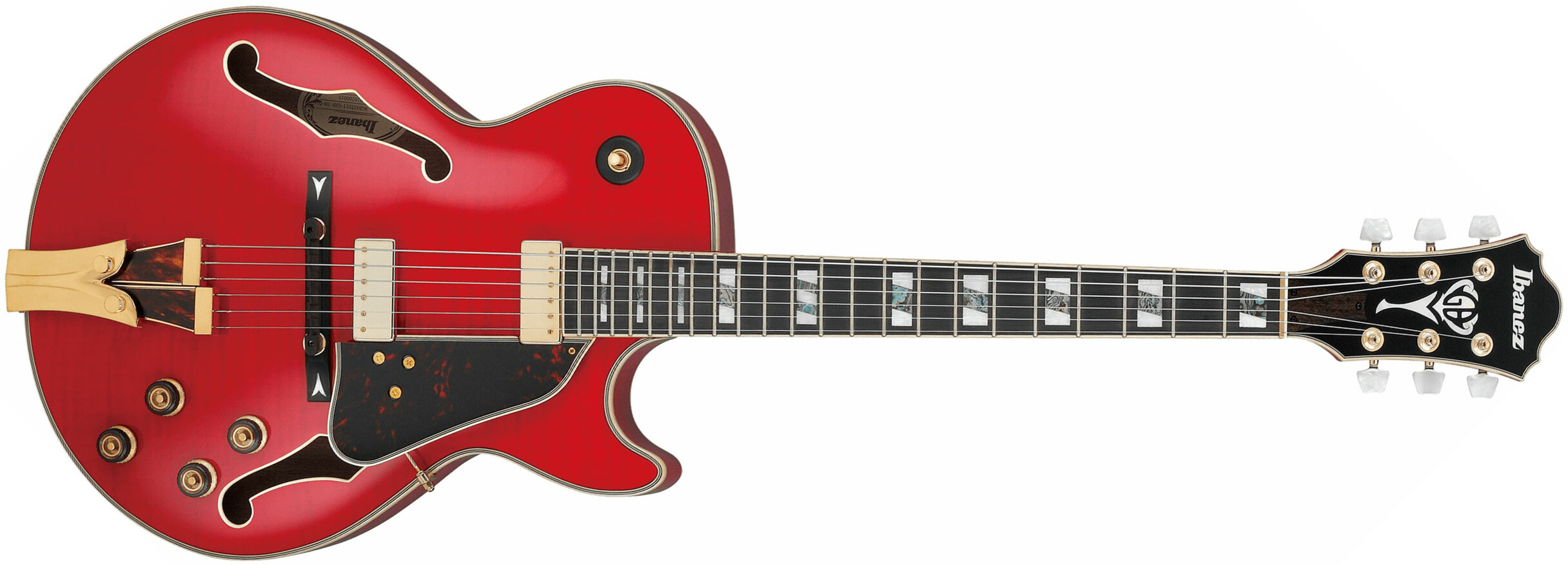 Ibanez George Benson Gb10sefm Srr Signature Hh Ht Eb - Sapphire Red - Hollow-body electric guitar - Main picture