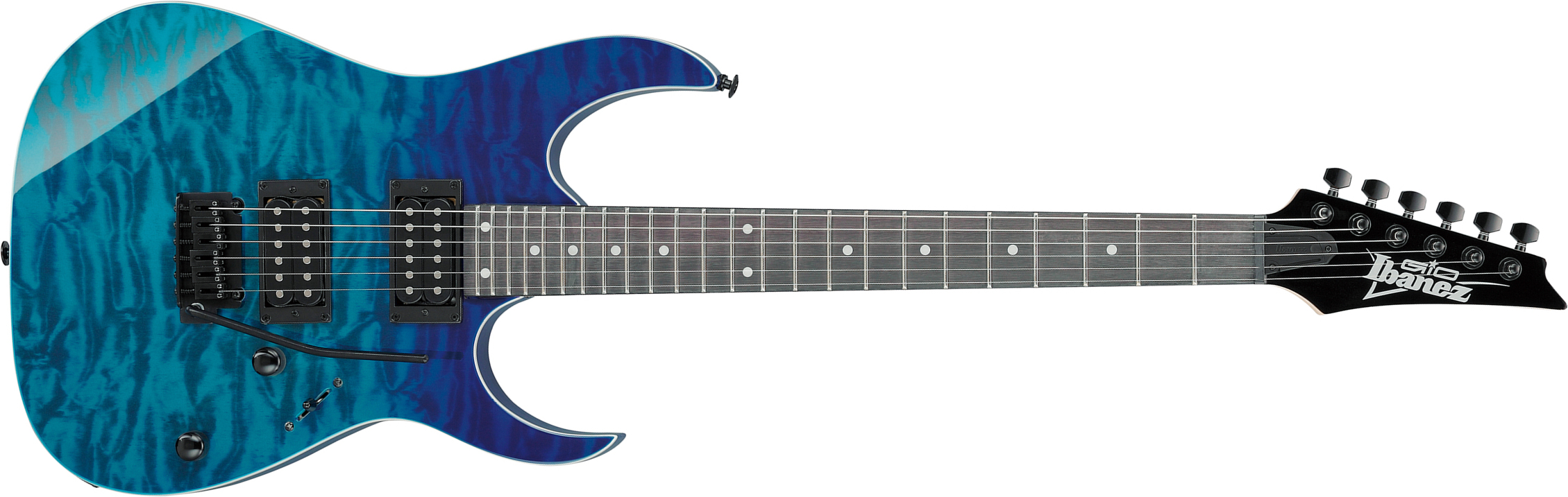 Ibanez Grg120qasp Bgd Gio 2h Trem Pur - Blue Gradation - Metal electric guitar - Main picture