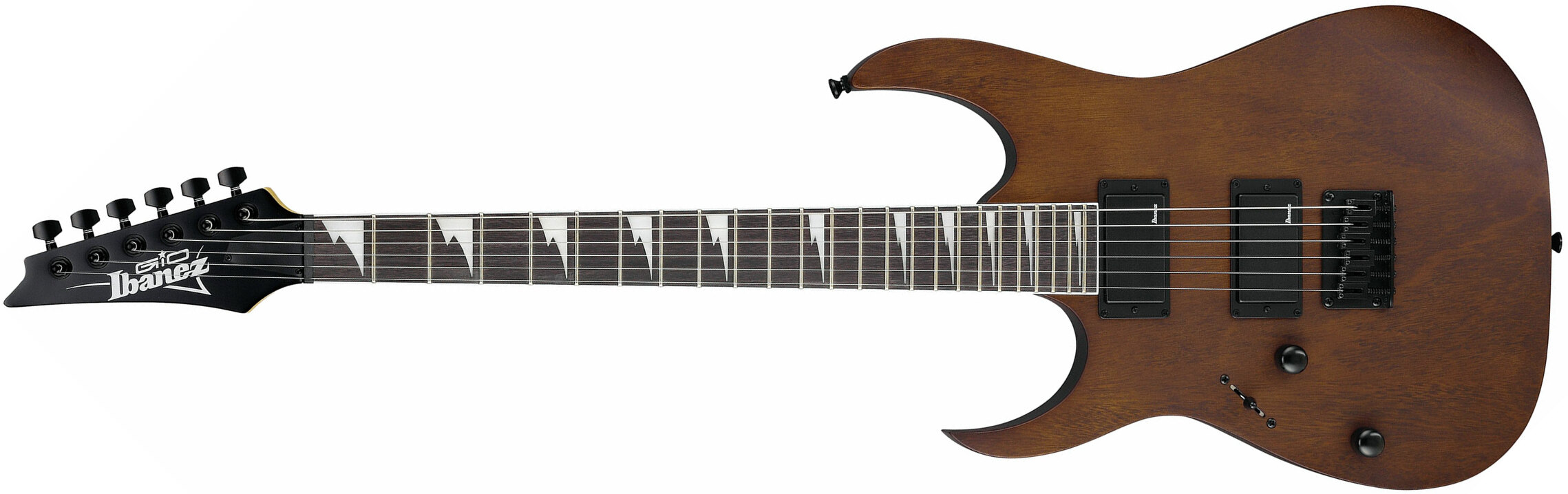 Ibanez Grg121dxl Wnf Gio Hh Ht Pur - Walnut Flat - Left-handed electric guitar - Main picture